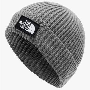 The North Face Ribbed Knit Gray Hat